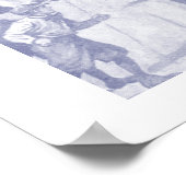 bemanningsroosters met veel toeschouwers blauw poster (Hoek)