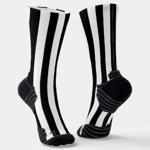 Bemanningssokken, Balck en White Stripe Sokken