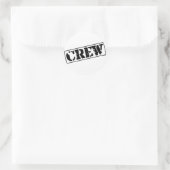 Bemanningsstempel Ronde Sticker (Tas)