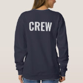 Bemanningsteam Voeg hier Logo tekst toe Weemenblau Trui (Achterkant)