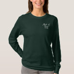 Bembroided Maid of Honor Dated Wedding Polo<br><div class="desc"></div>