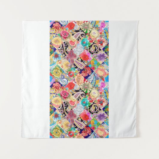 Bembroidery floral neckline patroon met bloemen en wandkleed (Voorkant (horizontaal))