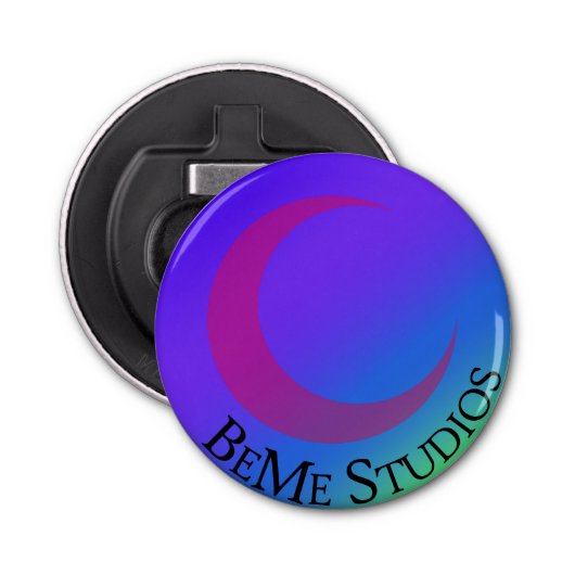 BeMe Studios Logo Button Flesopener (Voorkant)