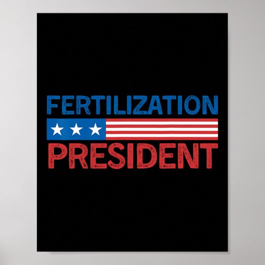 Bemesting President Tee Donald Trump Grappig Poster (Voorkant)
