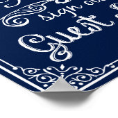 Bemetafdruk voor bruiloft gastenboek poster (Hoek)