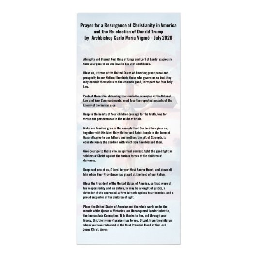 Bemiddel voor het President Trump en de Verenigde  Reclamekaart (Voorkant)