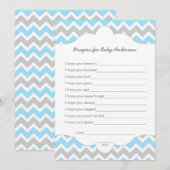 Bemiddelaars voor Baby, BOY baby shower wenst de K (Voorkant / Achterkant)