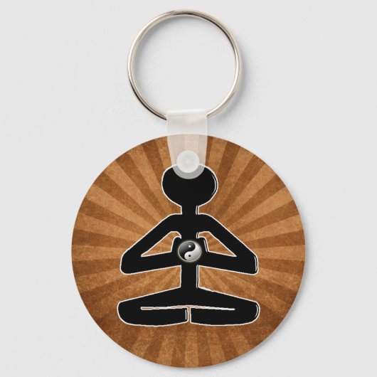 BEMIDDELDE YOGA YIN YANG SLEUTELHANGER (Voorkant)