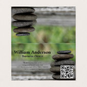 bemiddeling | gestapeld gesteente | QR-code Visitekaartje (Buitenkant ongevouwen)