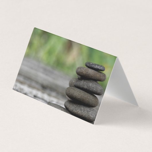 bemiddeling | gestapeld gesteente | QR-code Visitekaartje (Achterkant)