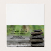 bemiddeling | gestapeld gesteente visitekaartje (Buitenkant ongevouwen)