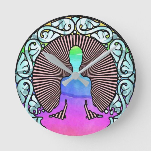 BEMIDDELING JONGE CIRCLE AURA RADIATIONS LOGO RONDE KLOK (Voorkant)