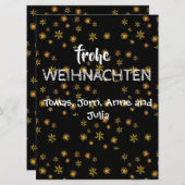 Bemiddeling Kerstkaart Frohe Wiihnachten (Voorkant / Achterkant)