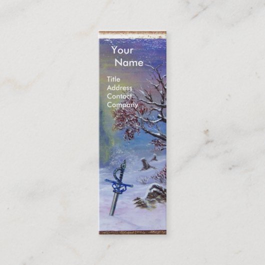 BEMIDDELING VAN EEN KNACHT-Monogram Mini Visitekaartje (Voorkant)