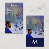 BEMIDDELING VAN EEN KNACHT-Monogram Visitekaartje (Voorkant / Achterkant)