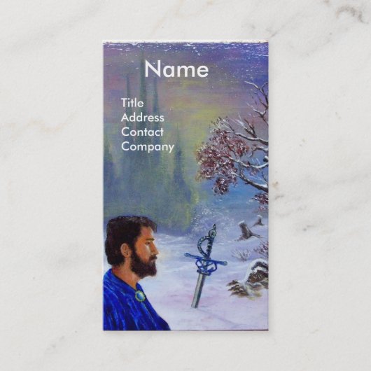 BEMIDDELING VAN EEN KNACHT-Monogram Visitekaartje (Voorkant)