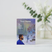 BEMIDDELING VAN EEN KNACHT-Monogram Visitekaartje (Staand voorkant)