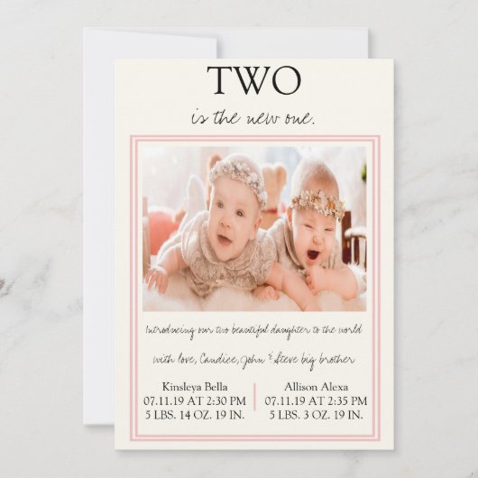 Bemiddeling van twee meisjes kaart (Voorkant)