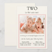 Bemiddeling van twee meisjes kaart (Voorkant / Achterkant)