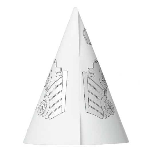 Bemiddelingspartner - kleur uw eigen Pet Feesthoedjes (Achterkant)