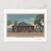 Bemidji, MN - Uitzicht van Fireplace of States Bld Briefkaart (Voorkant)