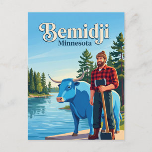 Bemidji Paul Bunyan Minnesota Briefkaart