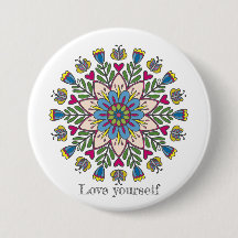 Beminde jezelf mandala bloemen