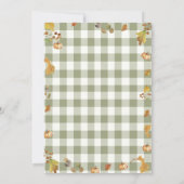 Beminnelijke beer pompoen baby shower Herfst Najaa Kaart (Achterkant)