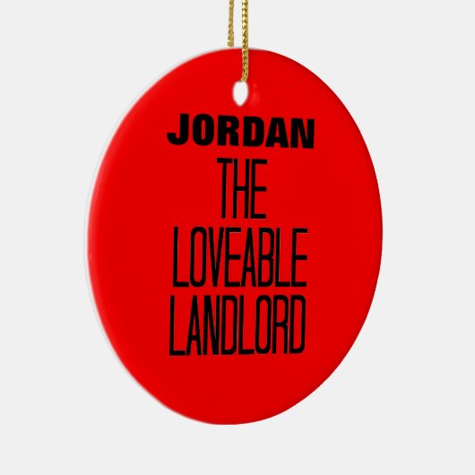 beminnelijke huisbaas keramisch ornament (Rechts)