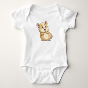 Beminnelijke kleine hamster opgewonden romper