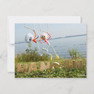 Bemoedigende fubby vibe. briefkaart