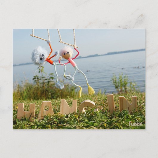 Bemoedigende fubby vibe. briefkaart (Voorkant)