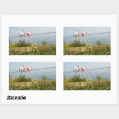 Bemoedigende fubby vibe. rechthoekige sticker (Vel)