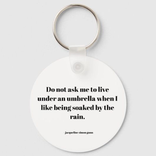 Bemoedigende quote sleutelhanger (Voorkant)