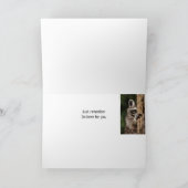 Bemoedigende Schrift met Mopshondkaart Kaart (Binnen)