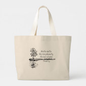 Bemoedigende Schrift Psalm 1:3 Grote Tote Bag (Achterkant)