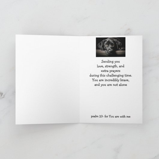 Bemoediging Chemo kan je vreugde stelen Kaart (Binnen)