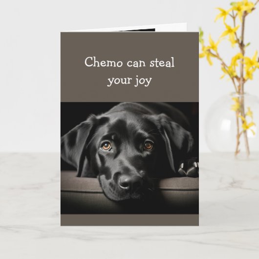 Bemoediging Chemo kan je vreugde stelen Kaart (Gele Bloem)