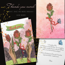 Bemoediging Rozen & Tulpen Bedankkaart
