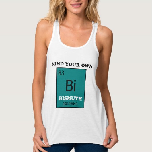Bemoei je met je eigen bismut tanktop (Voorkant)