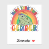 Bemoei je met je eigen geslacht sticker (Vel)