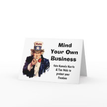 Bemoei je met je eigen zaken Harris Walz 2024