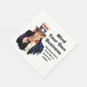 Bemoei je met je eigen zaken Harris Walz 2024 Servet (Hoek)