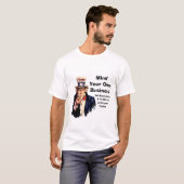 Bemoei je met je eigen zaken Harris Walz 2024 T-shirt (Voorkant volledig)