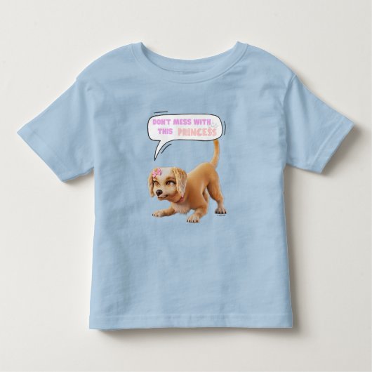 Bemoei je niet met deze prinses kinder shirts (Voorkant)