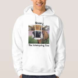 Bemoeizieke de Onderbrekende Koe Hoodie