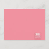 Bemonstering Amber Birth kondiging Aankondigingskaart (Achterkant)