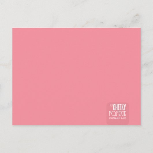 Bemonstering Amber Birth kondiging Aankondigingskaart (Achterkant)