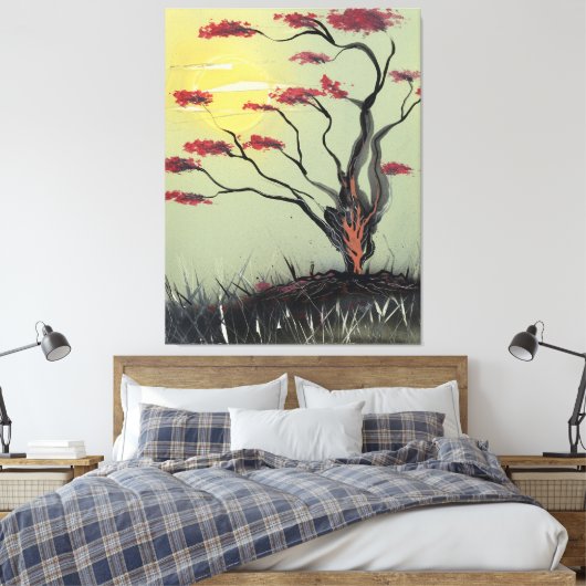 Bemonstering in het zonlicht canvas afdruk (Insitu (Slaapkamer))