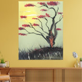 Bemonstering in het zonlicht canvas afdruk (Insitu (Woonkamer))